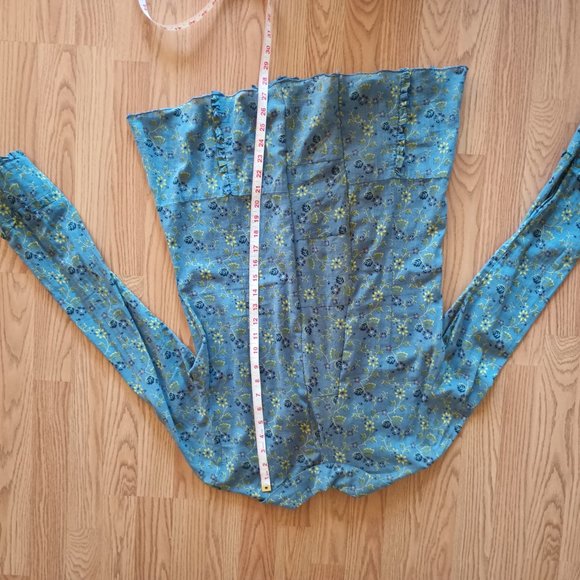 Blue Floral Button Down Size Large - Picture 5 of 5